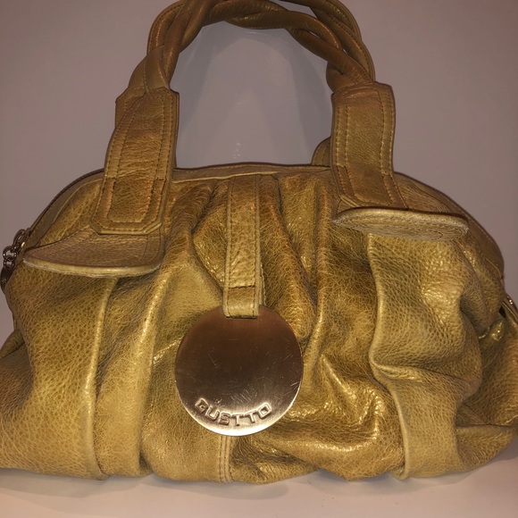 GUSTTO Gold Leather Purse - Picture 2 of 9